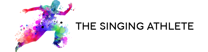 The Singing Athlete horizontal logo